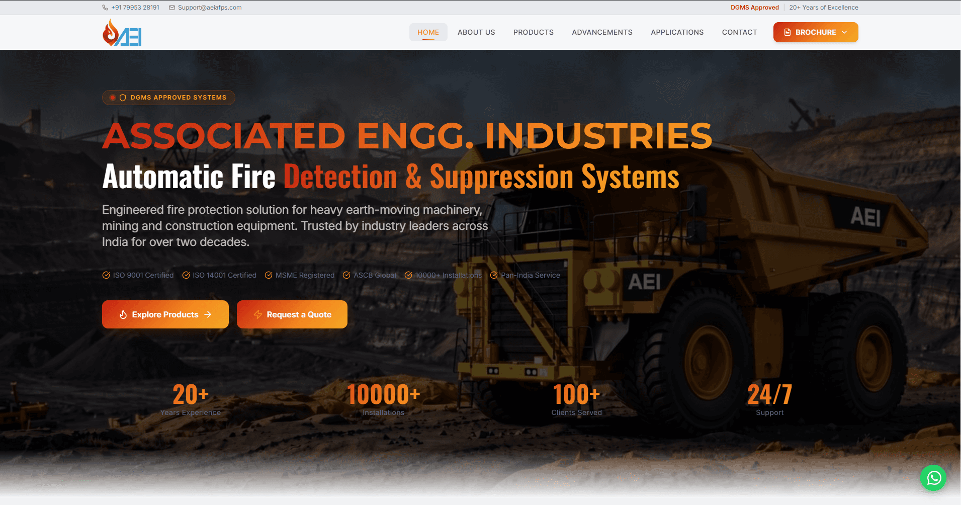 AEI AFPS – DGMS-Approved Fire Detection & Suppression Website