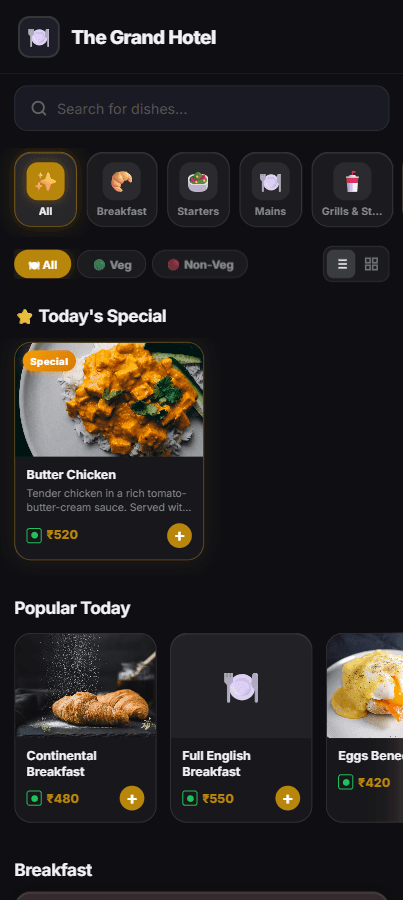 Menuly – QR Digital Menu Platform for Restaurants & Hotels screenshot 3